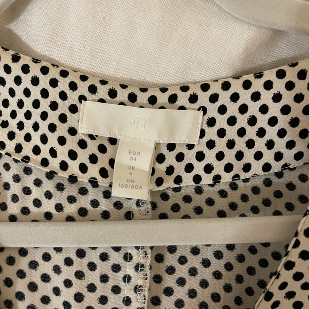 Polka Dot Bow Tie Mini Dress - Picture 2 of 4